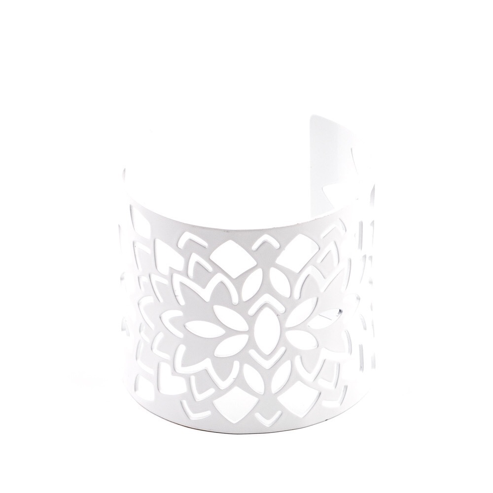 White cuff bracelet